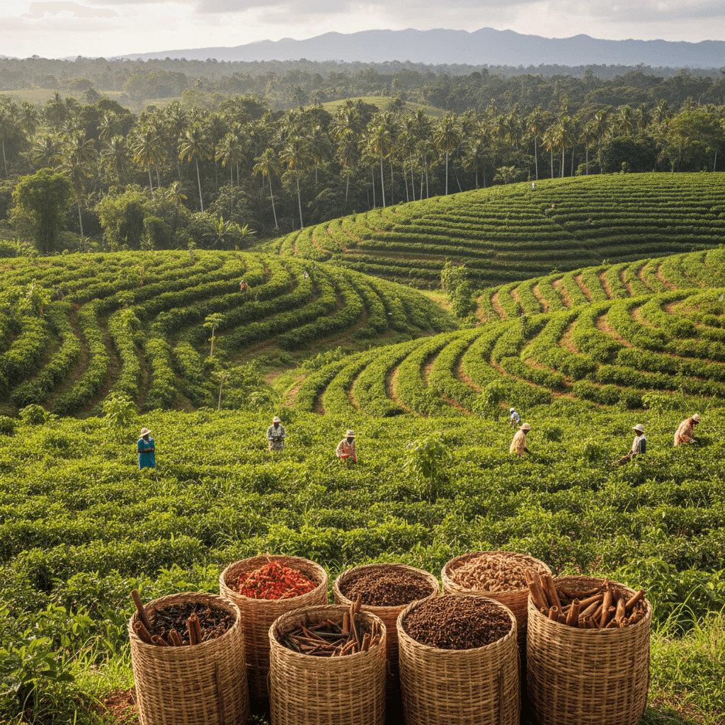 Spice plantation in Toamasina region