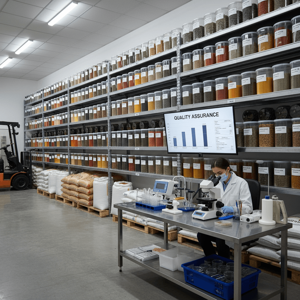 Quality control and storage facility