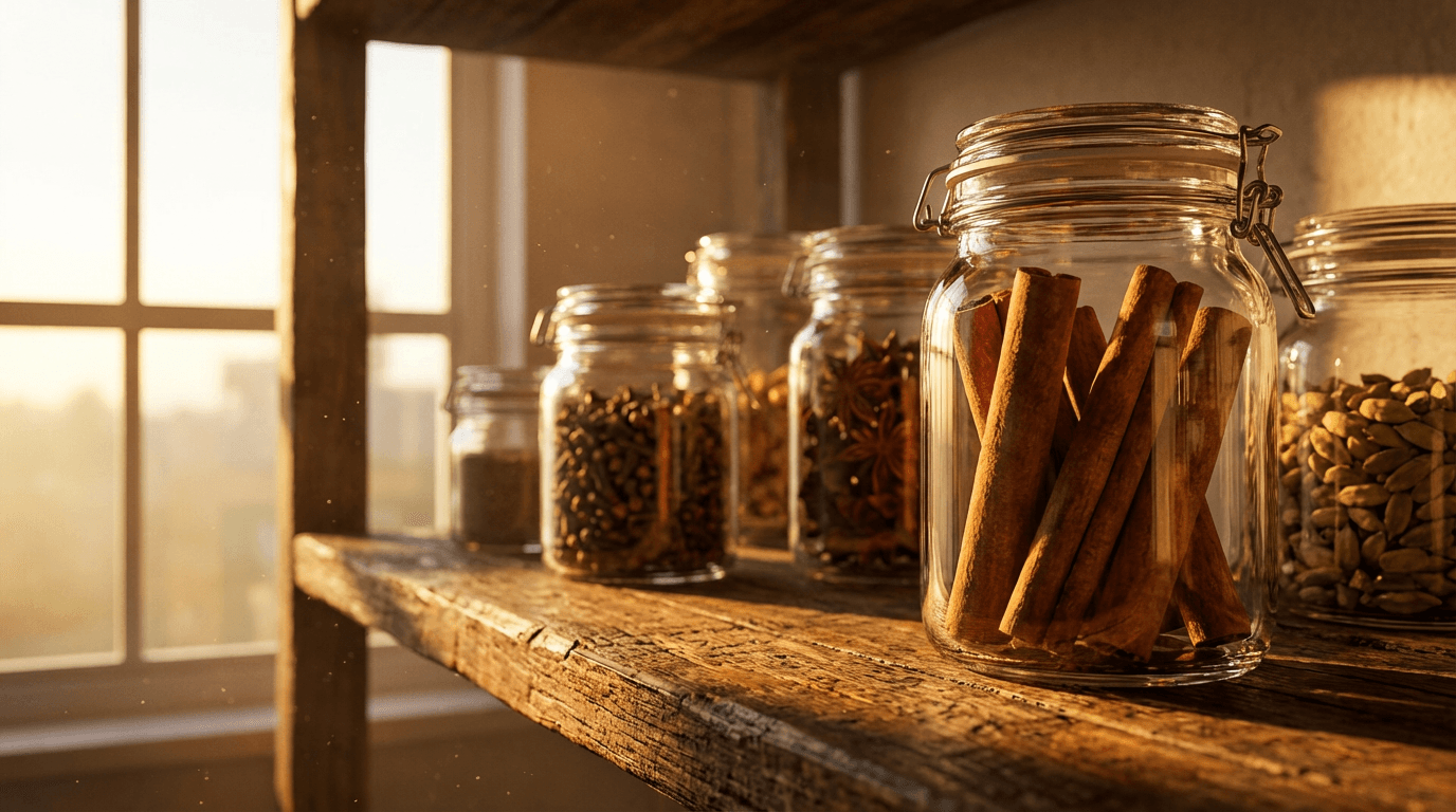 Close-up of premium cloves being inspected in traditional basket